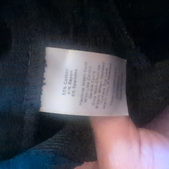 Talbots Skinny Ankle Curvy Pull On Dark Navy Stretch Waist Pants Size 16W - Picture 7 of 7